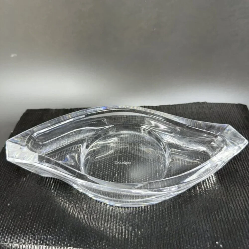 Orrefors Crystal Glass Candleholder Wave Horizon Marquis Paisley‎ Sweden Single